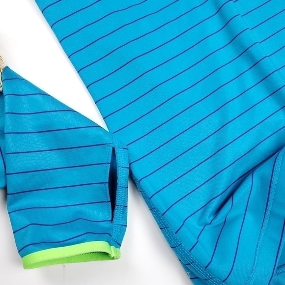 Nike Women's Dri- Fit Turquoise Stripe Running Jacket Sz S - Picture 4 of 10